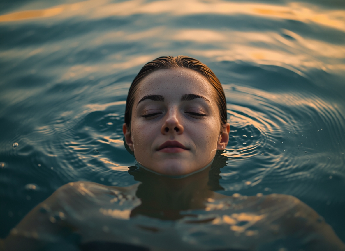 Soft gradient suggesting calm water and evening light